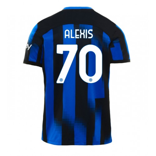 Camisa de Futebol Inter Milan Alexis Sanchez #70 Equipamento Principal 2023-24 Manga Curta
